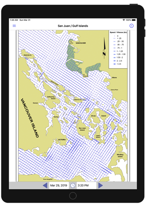PNW Current Atlas on the Apple iPad